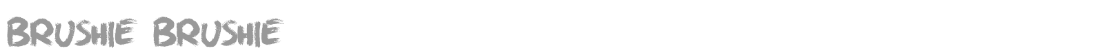 Brushie Brushie font preview